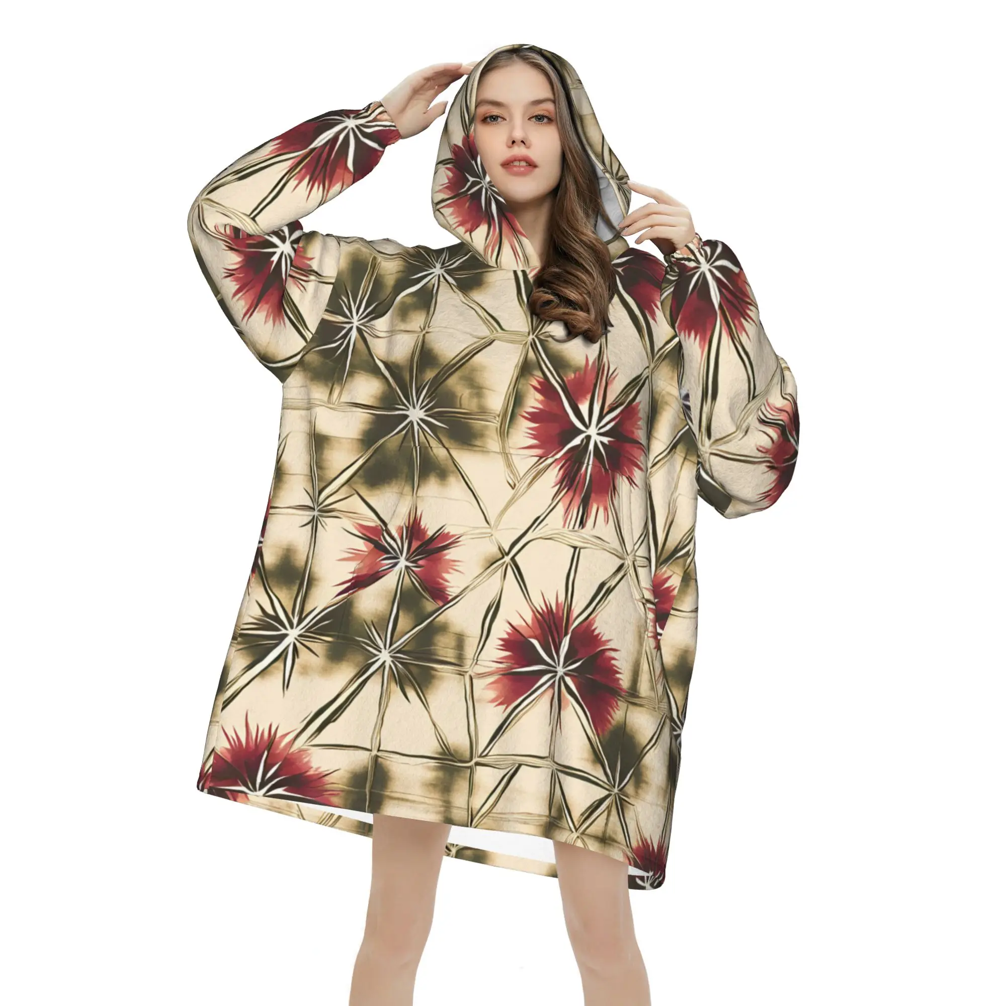 

Худи оверсайз из плюша 320 г, свободная повседневная домашняя одежда, индивидуальный стиль, китайский стиль, качественная жизнь, одежда оверсайз