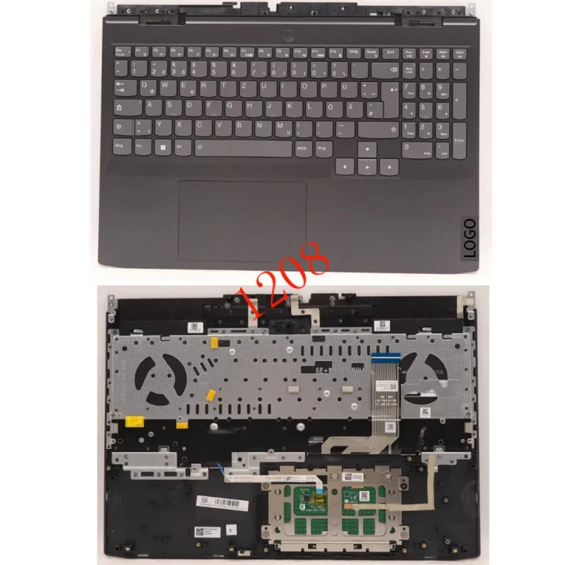 

C-cover with keyboard for Lenovo IdeaPad gaming 3 15iah7 laptop upper case ASM por German backlight bla 5cb1h30543 5cb1h30548