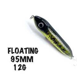 THRITOP Pencil Fishing Lure Hard Bait 12G 95MM 4 Colors Quality Wobblers TP186 Minnow Stickbait Fishing Goods & Accessories