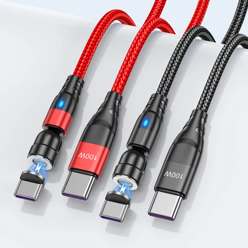 PD 고속 충전 마그네틱 케이블, USB to C 타입 와이어, 마이크로 USB 데이터 코드, 아이폰 14, 13, 12, 11 프로 맥스, 삼성, 샤오미, 화웨이용, 100W