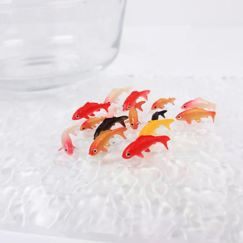 

Mini Fish Model Mini Fish Carp Simulation Animal Children's Toys DIY Decorative Goldfish Figurines Home Decor