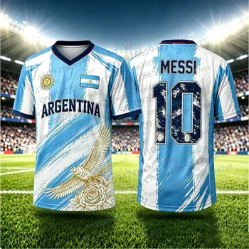 Messi Argentina Football Jersey Set 5