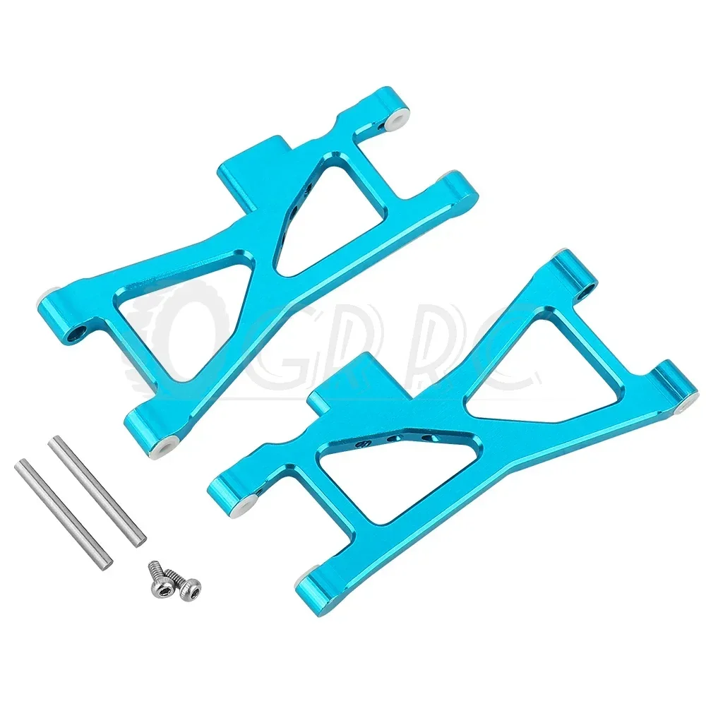 Brazos de suspensión inferior delantera y trasera de aleación de aluminio para Tamiya TT02B TT-02B 1/10 RC, piezas de mejora de Metal para coche