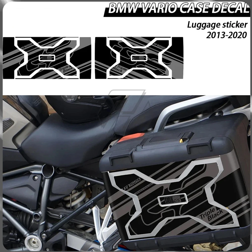 

Для BMW Vario Box W/R1250GS тройной черный чемодан 2013-2020 комплект защитных наклеек для боковой коробки мотоцикла