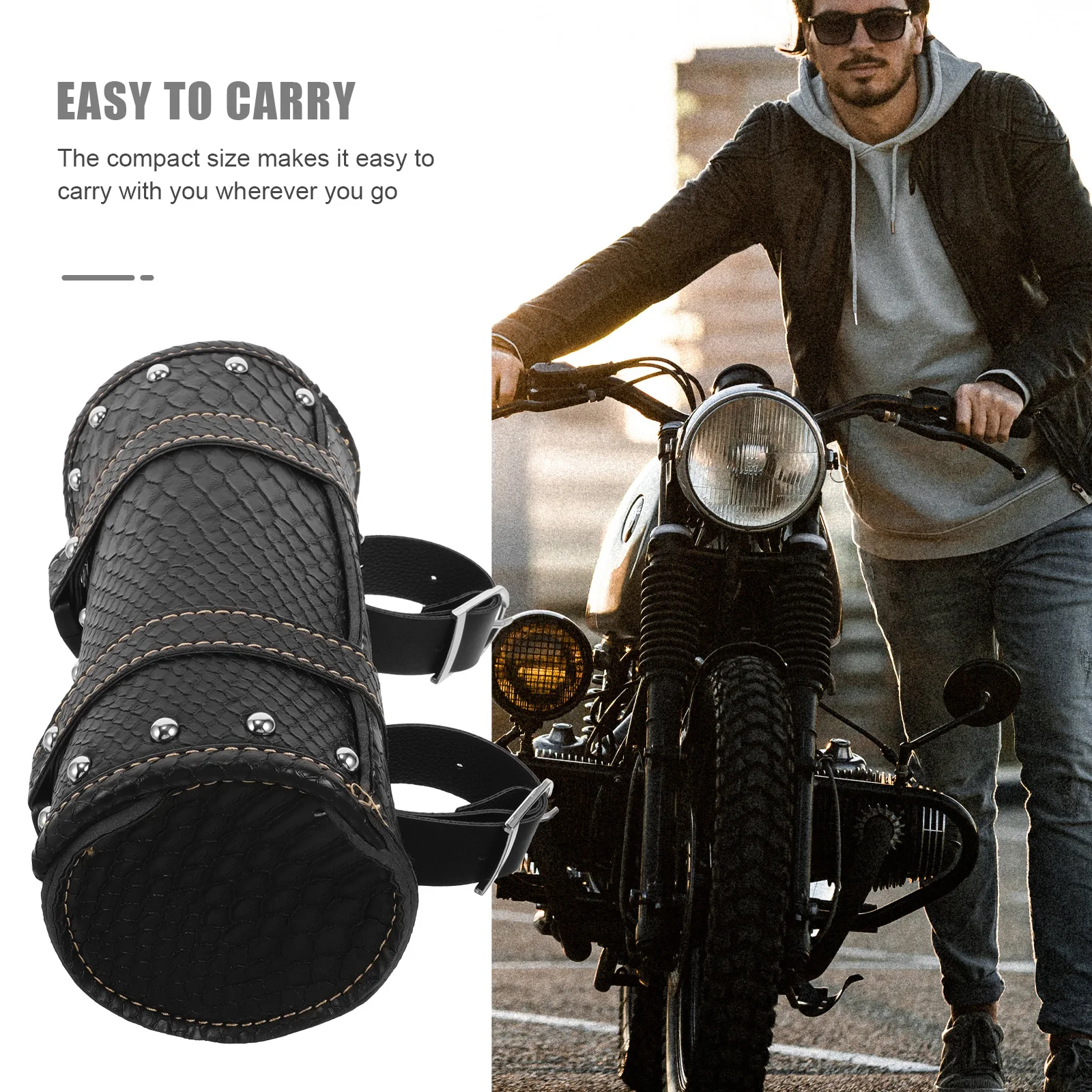 

Waterproof Motorcycle Saddle Storage Organizer Side Rack Luggage Tool Bag For Front Rear Use Quick Release Buckle