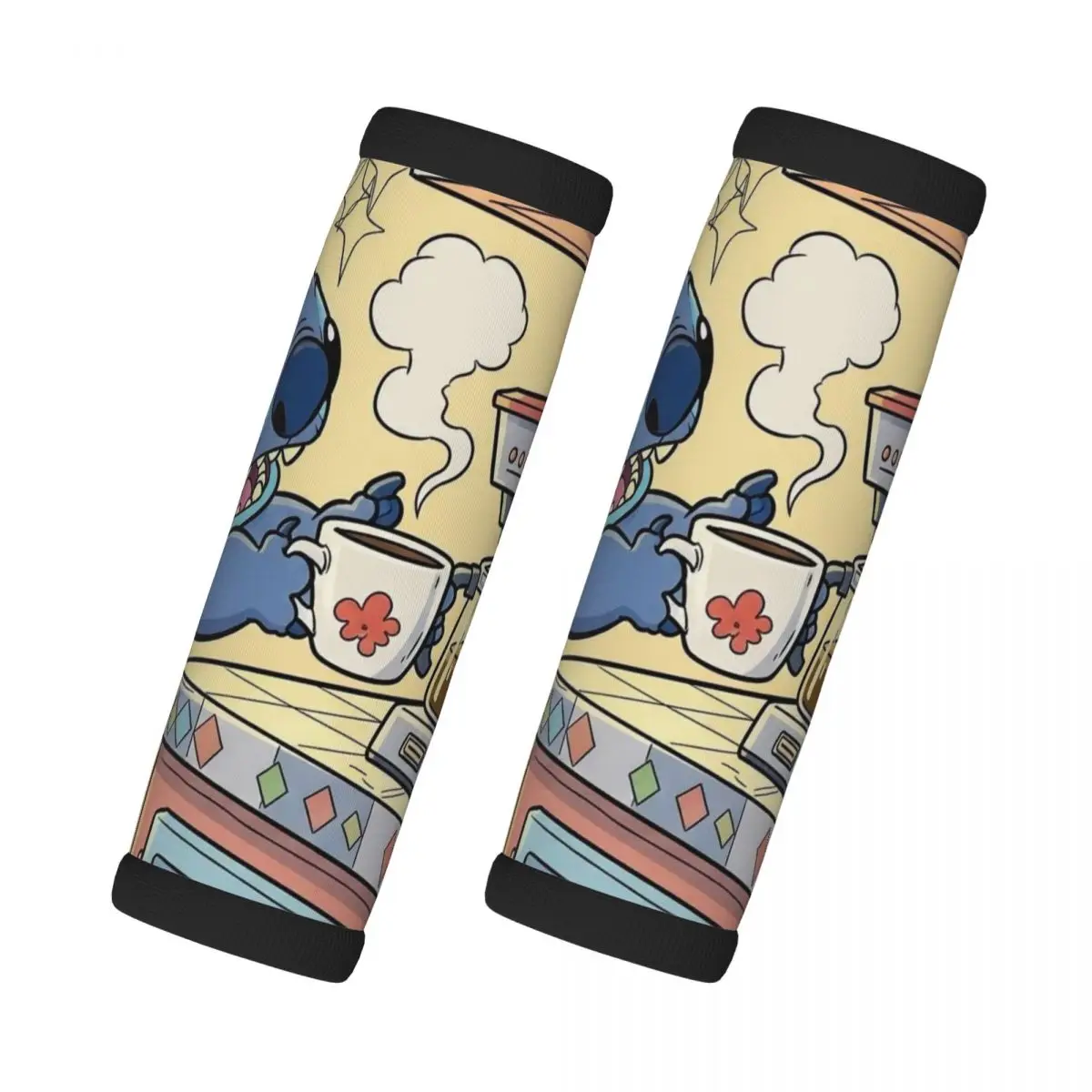 

Пользовательский стежок манга аниме 2 шт. ручка для багажа обертка мягкая ручка чехол для ручки удобный неопреновый идентификатор чемодана для путешествий