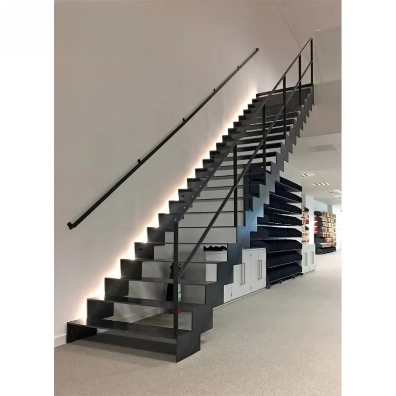 

Premium Zigzag Stairs - High Quality Customizable Indoor Wooden and Glass Tread Stairs