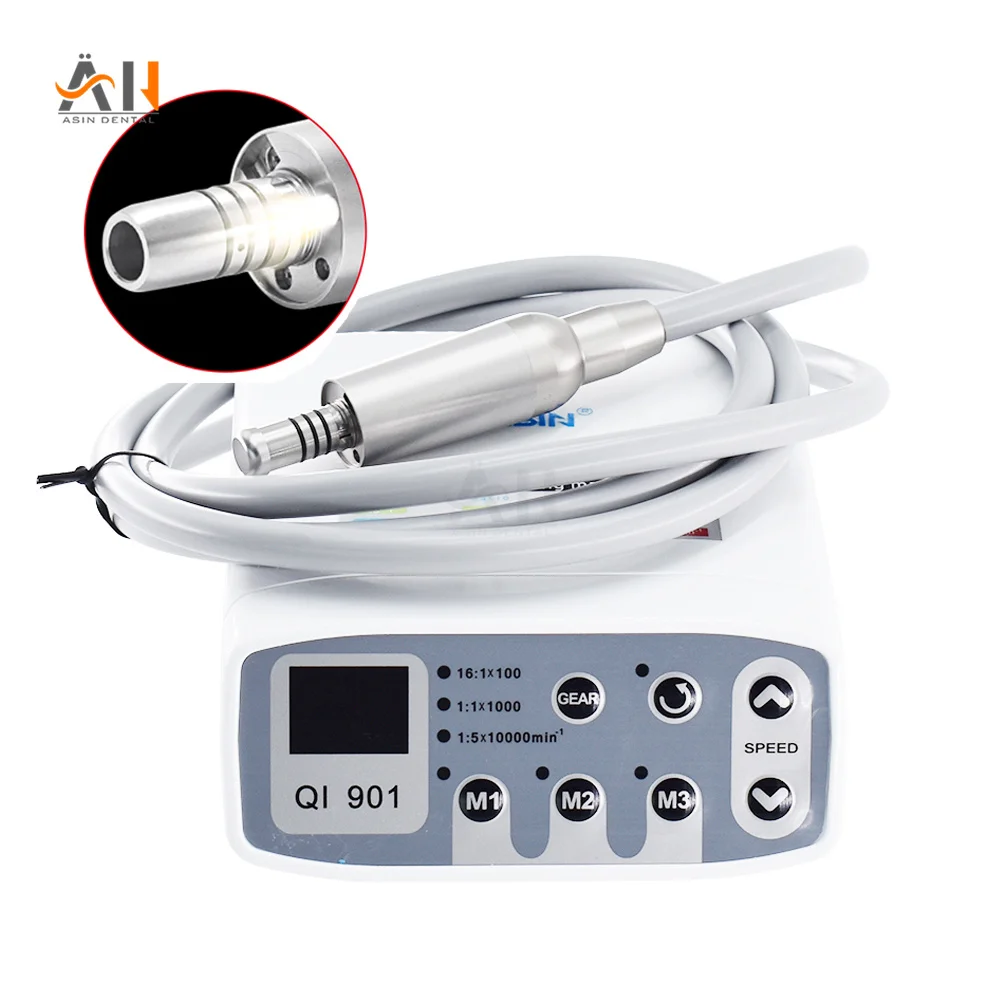 

LED Portable Dental Electric Micromotor Set For Chair 2/4Hole Low Speed Contra Angle Handpiece Micro Motor Dental Equipment