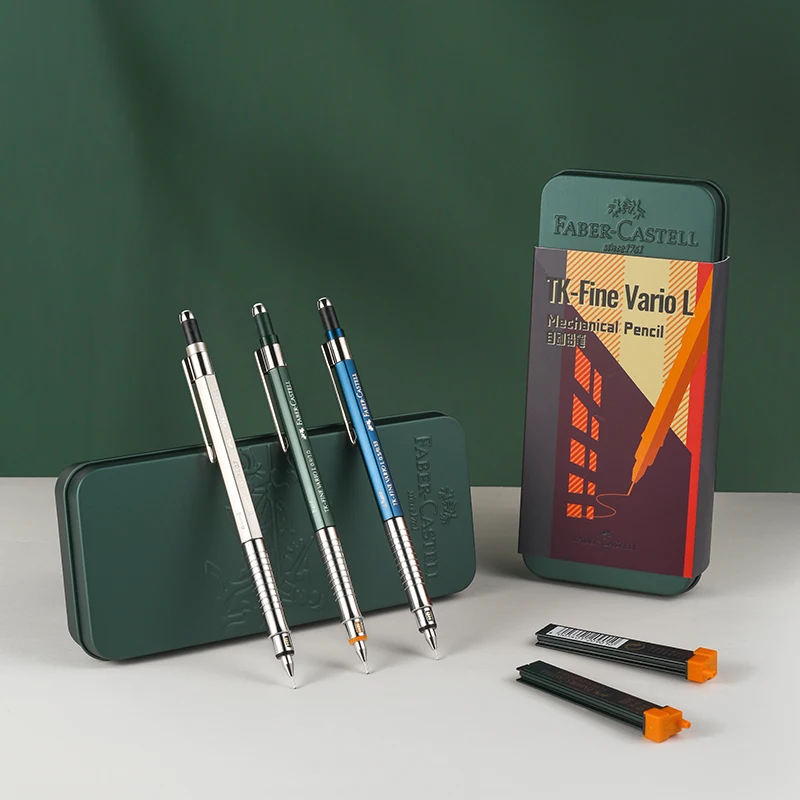 

Faber-Castell TK-FINE VARIO L Mechanical Pencil, Light & Shadow Line Retro Commemorative Edition with Lead Refill Gift Set, Prof