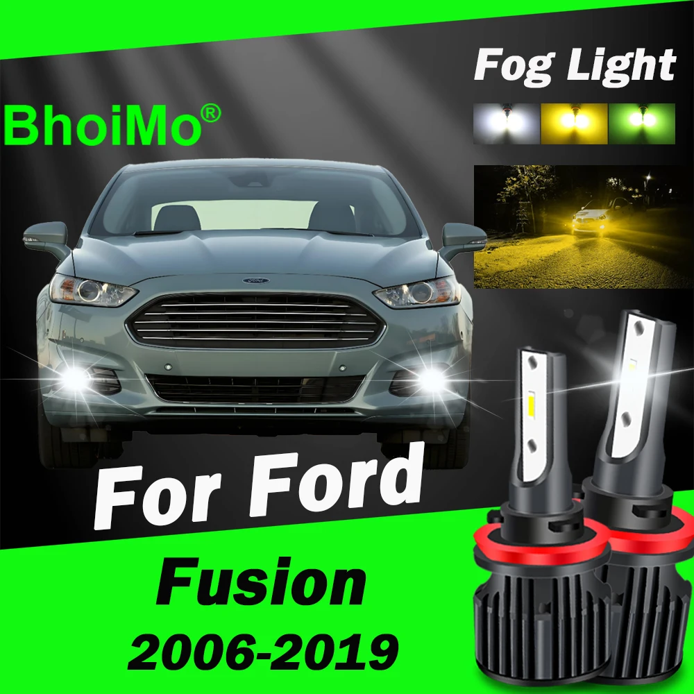 

BhoiMo For Ford Fusion Front Fog Light Lamp 2006 2007 2008 2009 2010 2011 2012 2013 2014 2015 2016 2017 2018 2019 Led Bulbs