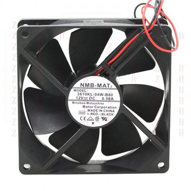 XXZ for   NMB 3610KL-04W-B60 12V 0.56A 9225 9CM 2 lines large air volume chassis power fan