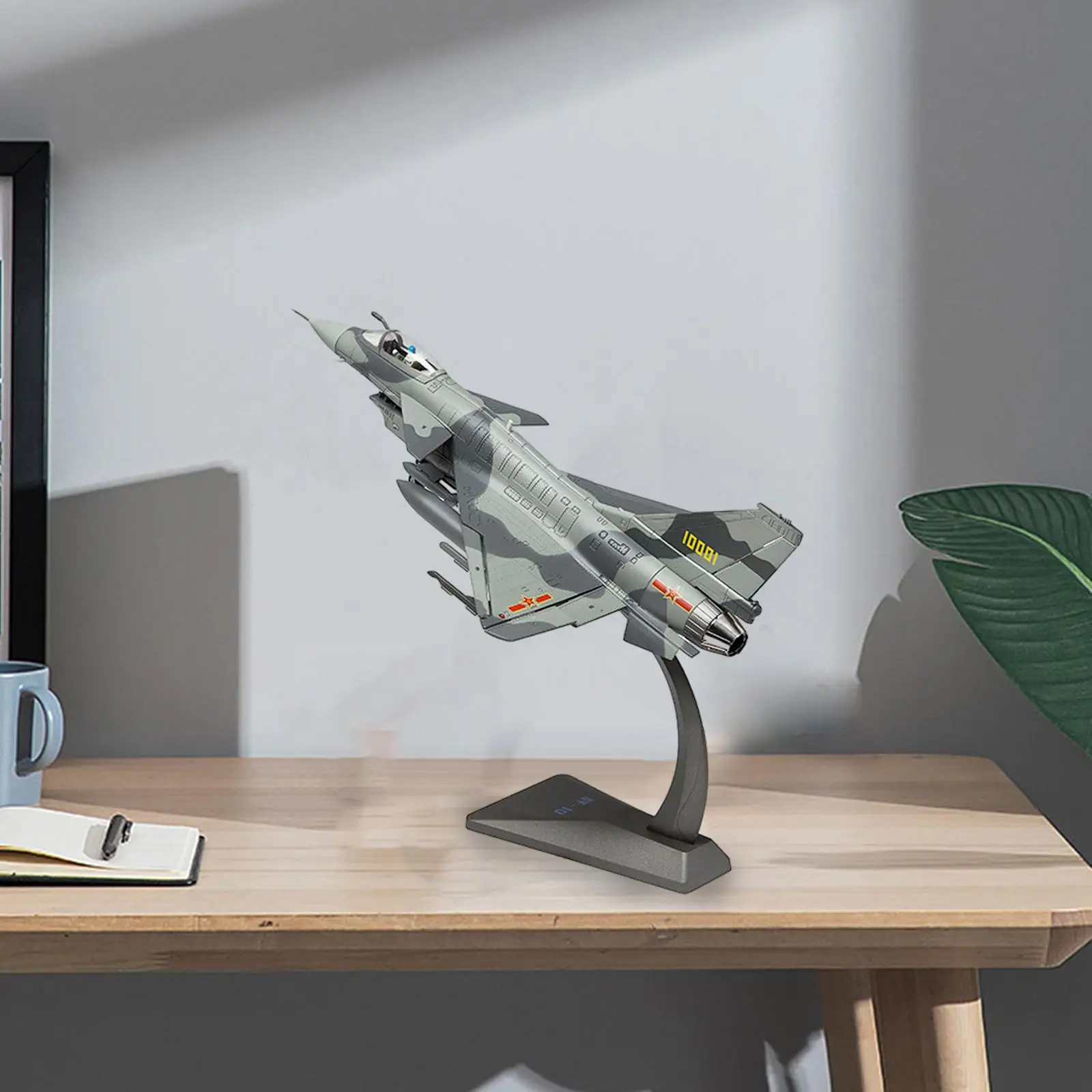 

1:48 J10 Transport Fighter Model with Display Base for Living Room Home