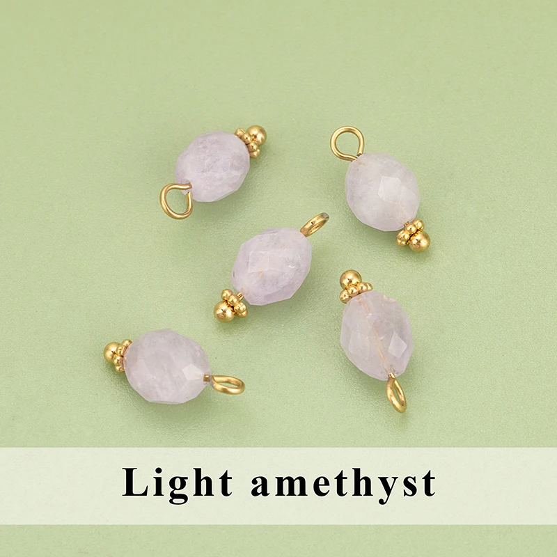assoonas, 10 Stück/Lot, MG75, Schmuckzubehör, Edelstahl, Naturstein, Anhänger, handgefertigt, Schmuckherstellung, DIY-Anhänger – Detail 4