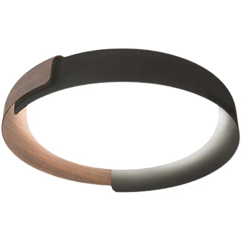 

Nordic ceiling light, medieval style living room wood grain post-modern designer LED bedroom light