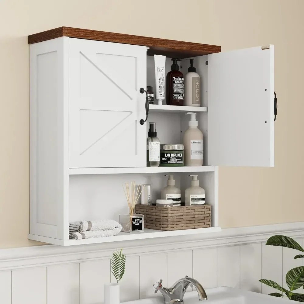 

Bathroom Cabinet Wall Mounted, Bathroom Medicine Cabinet with Adjustable Shelf, Bathroom Cabinet for Bathroom, Laundry Room