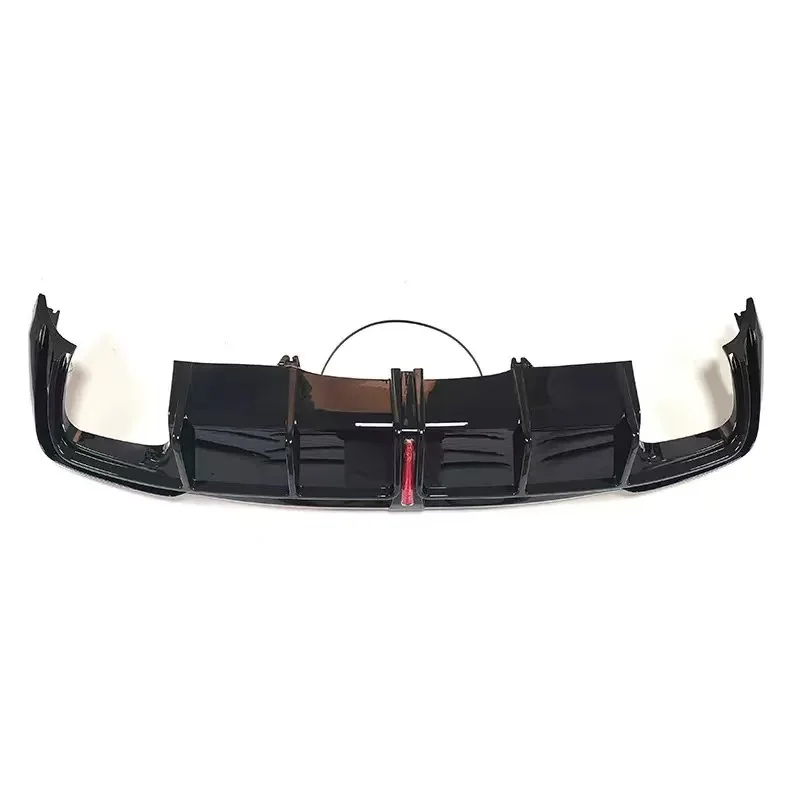 Achterbumper Lip Diffuser Voor Audi A4 S-Lijn S4 B9.5 Sport 2020 2021 2022 2023 2024 4-Deur Auto Diffuser Spoiler Carbon Kleur/PP - afbeelding 2