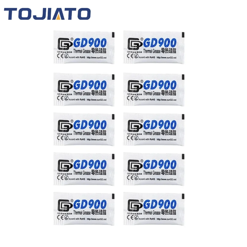 10pcs GD900 Thermal Grease Paste for Bambu Lab P1P P1S X1C BambuLab A1 A1 Mini 3D Printer Parts