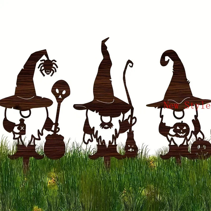 

Metal Garden Stake Metal Wizard Garden Decor Stakes Yard Decor Art Lawn Outdoor Home Decor Animal Silhouette Statues Decoration