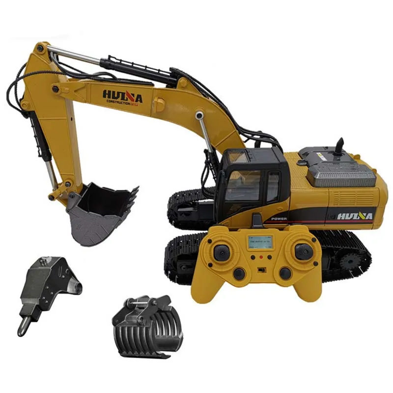 HUINA 1/14 RTR 23CH Metal RC Excavator 580 Remote Control Truck Car Light Sound Battery Outdoor Toys Boys Gift TH18060