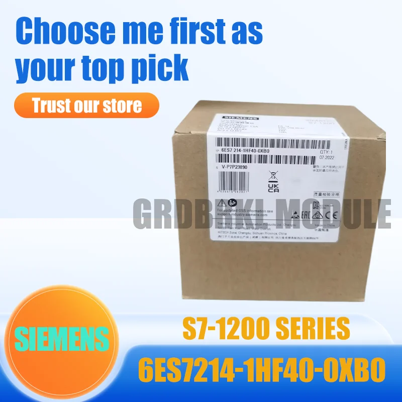 

New Original SIEMENS 6ES7214-1HF40-0XB0 6ES7 214-1HF40-0XB0 S7-1200 CPU 1214C PLC Controller Module