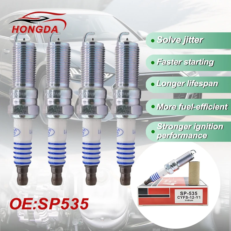 4/8PCS SP-535 CYFS-12-Y1 Iridium Spark Plug For Ford C-Max Fusion Lincoln MKZ SP535 CYFS12Y1 SP 535 CYFS 12 Y1 Car Candles