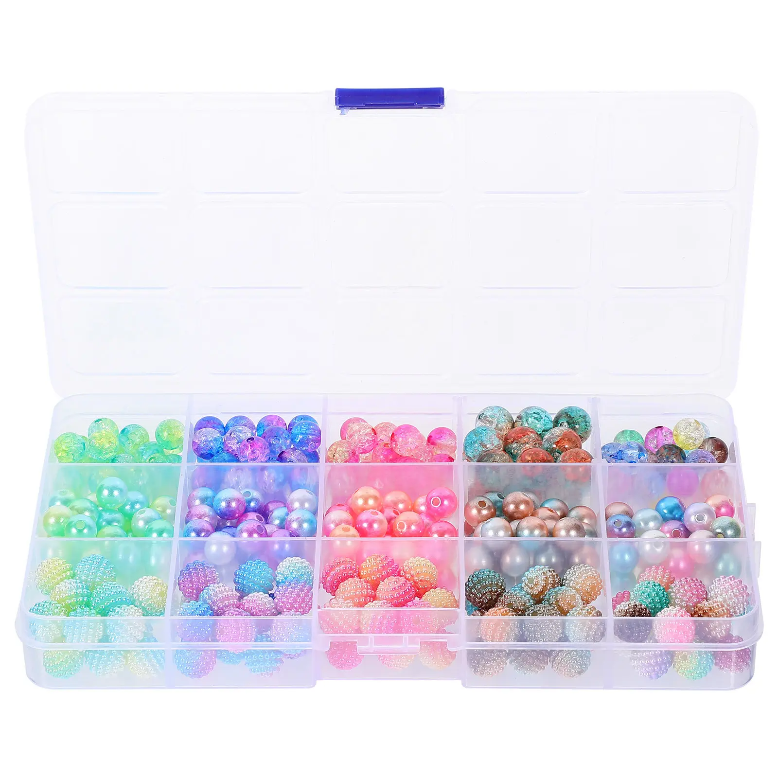 Smooth Polished Acrylic Beads DIY Jewelry Making Supplies Pre Drilled Holes for Necklace Bracelet Earring Crafting Loose Spacer