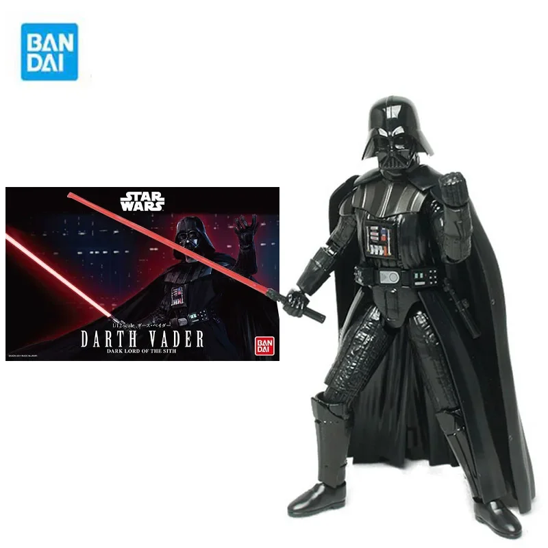 Bandai Genuine Star Wars Model Garage Kit 1/12 DARTH VADER DARK LOED OF THE SITH Anime Action Figure Toys for Boys Collectible