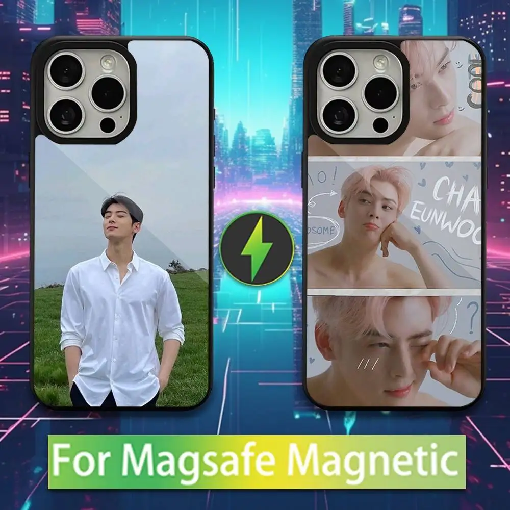 

Cool C-Cha E-Eun W-Woo Actor For iPhone 16,14,13,15,11,12,17,Plus,Mini, Pro,For Magsafe,Max,Magnetic Wireless Charging Case