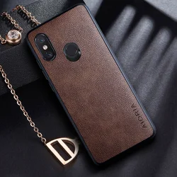 Case for Xiaomi Mi 8 Lite coque Retro business PU leather Skin design phone cover for xiaomi mi 8 case funda