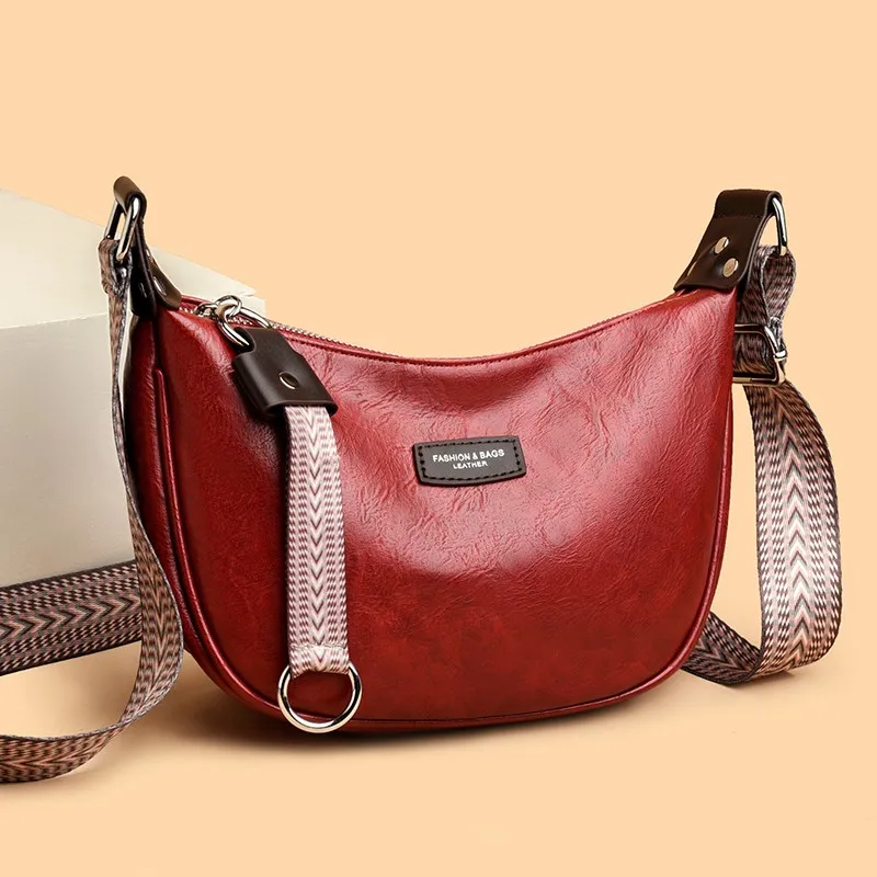 

Классическая роскошная модная сумка для подгузников: женская сумка-мессенджер через плечо, элегантная кожаная сумка-шоппер однотонного цвета с ретро-стилем.