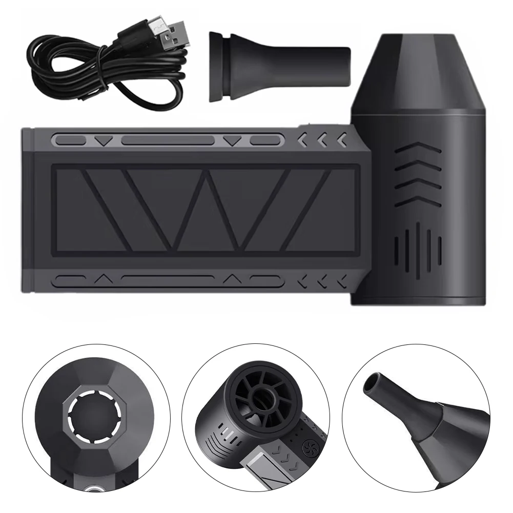 Cordless Handheld Electric Blow Cleaner Featuring a Powerful Motor & Built in LED Light; for Vehicle Maintenance Tasks