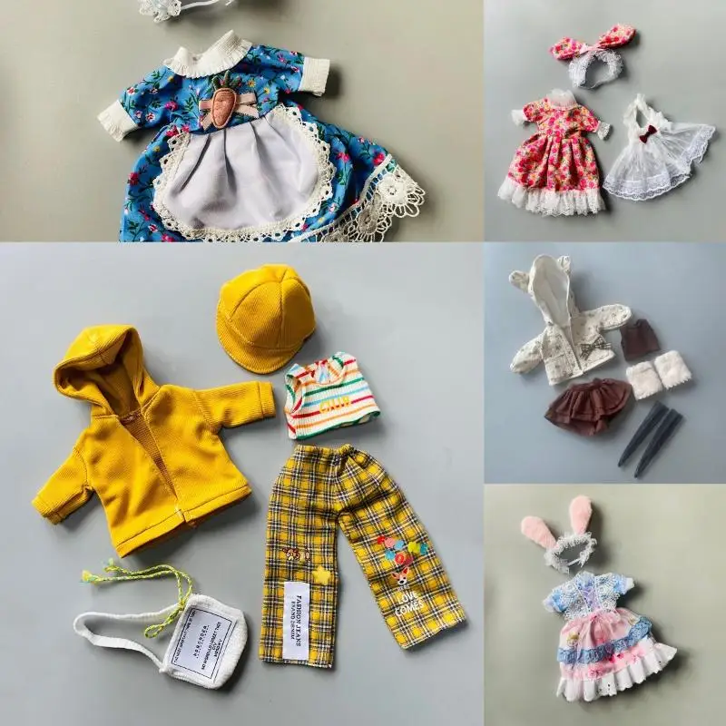 【1 Set Universal Outfit For Dolls DIY Toys 1/6 30cm Doll Cute Clothes Kit Princess Skirt Lolita Dress Up Accessories】 - view 3