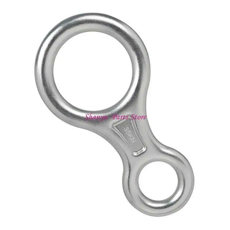 

Multipurpose 35KN Fig 8 Belay Device, Aluminum Climbing Descender Suitable for Outdoor Recreation, Supports 8-13mm Rope R6FB
