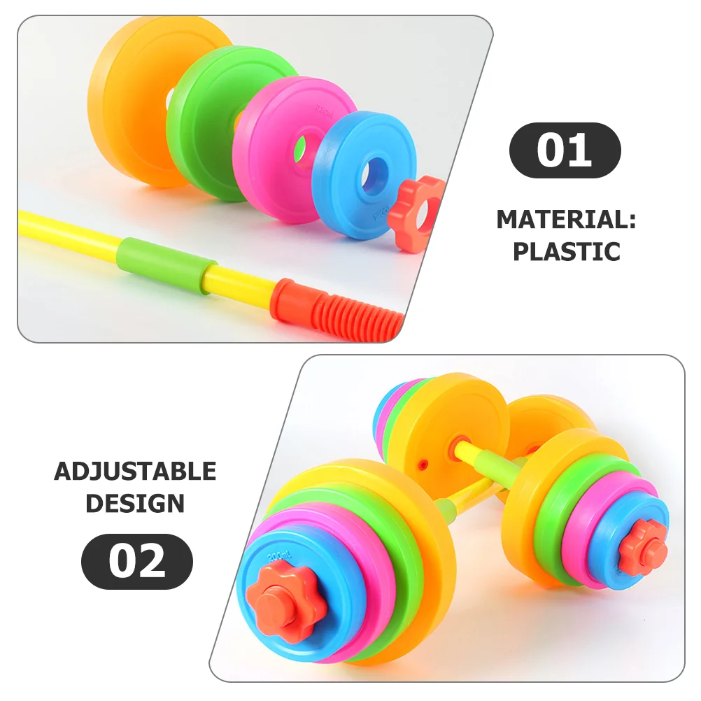 Children Dumbbell Toy Plastic Dumbbell Kids Kindergarten Arm Training Dumbbel Equipment Exercise Dumbbell Hand Weight for Kids