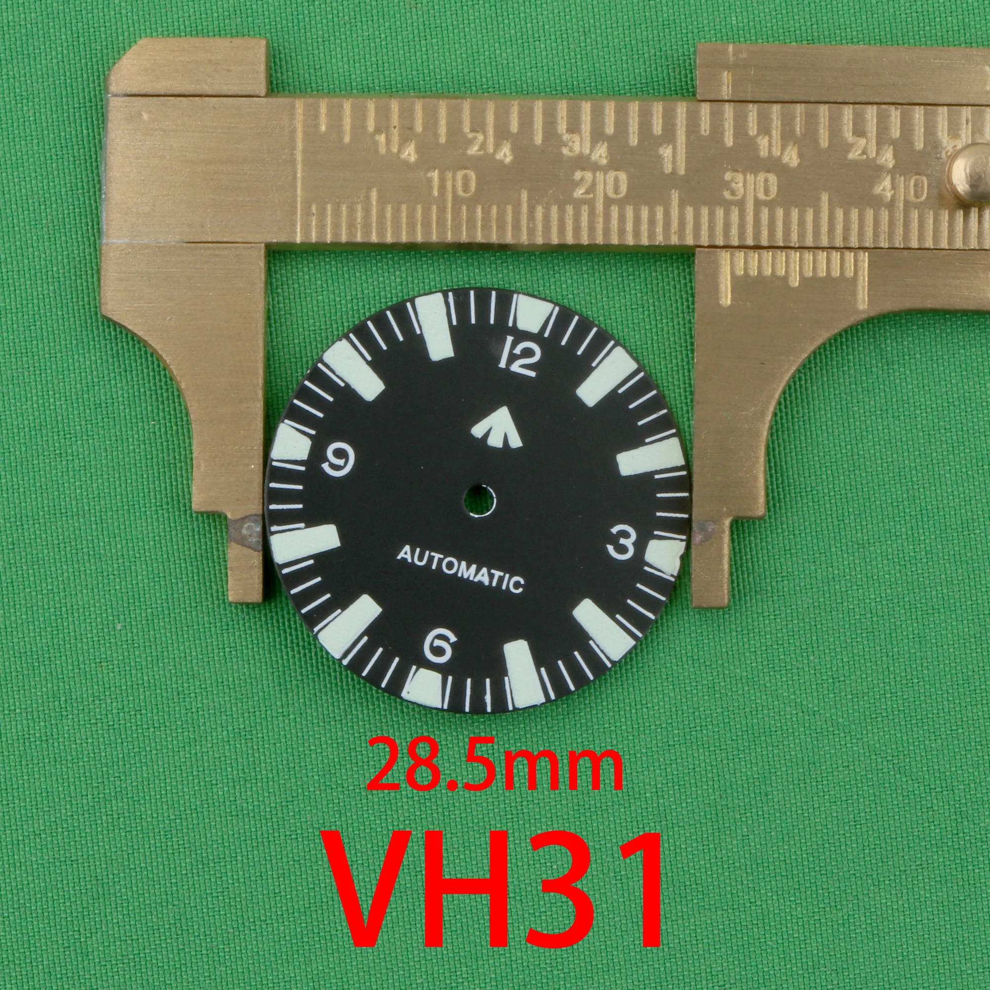 TMI VH31 movement dial VH31A dial VH31B dial VH31 watch dial 28.5mm VH31 dial Super fluorescent watch dial vh31 luminous dial
