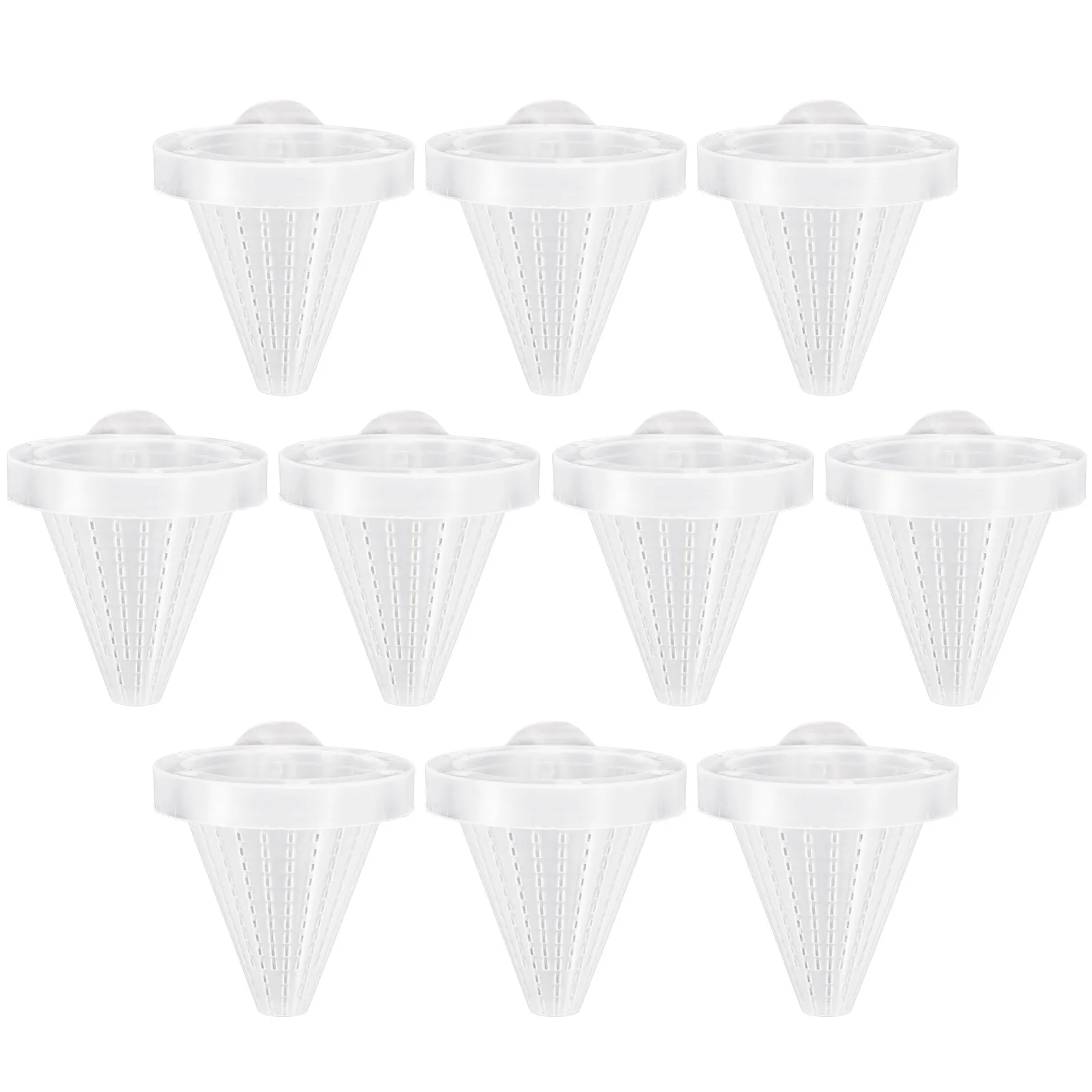 

10pcs Aquarium Fish Feeding Cone Fish Tank Cone Feeding Cup Fisk Tank Feeding Cup (Random Color)