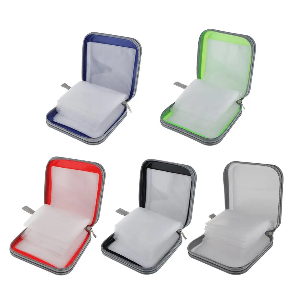 40 CD/VCD/DVD Case Binder Portable Hard Plastic Disc Container