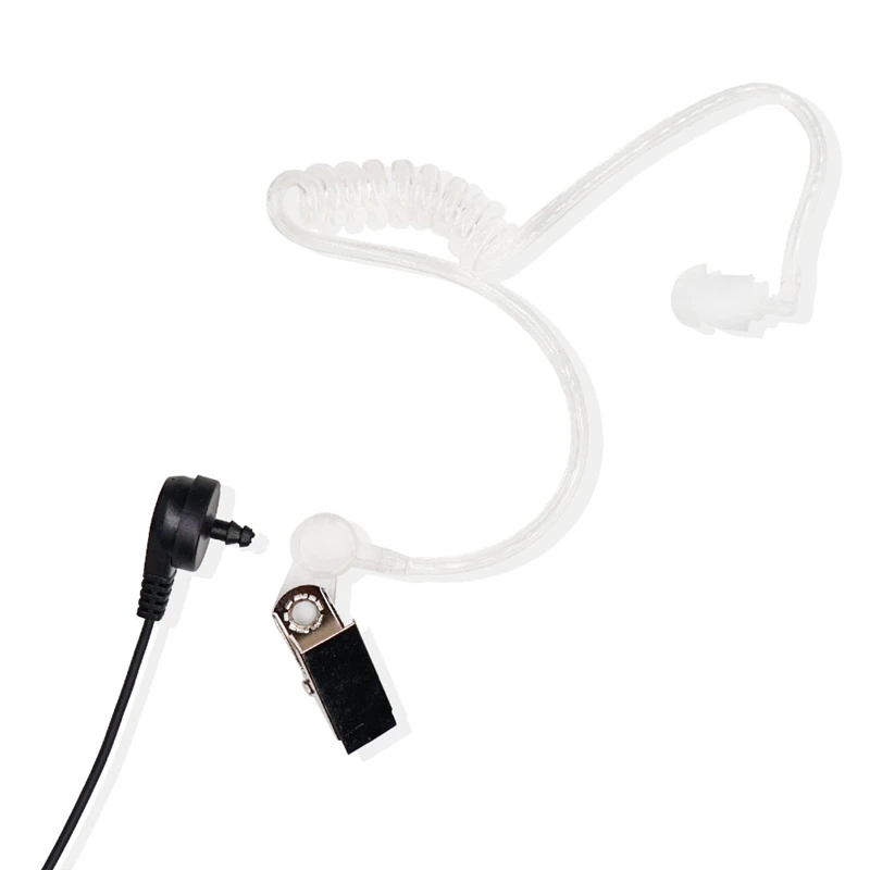 2 دبوس PTT MIC سماعة السرية الصوتية أنبوب داخل الأذن سماعة ل كينوود TYT Baofeng UV-5R BF-888S CB اتجاهين راديو الملحقات