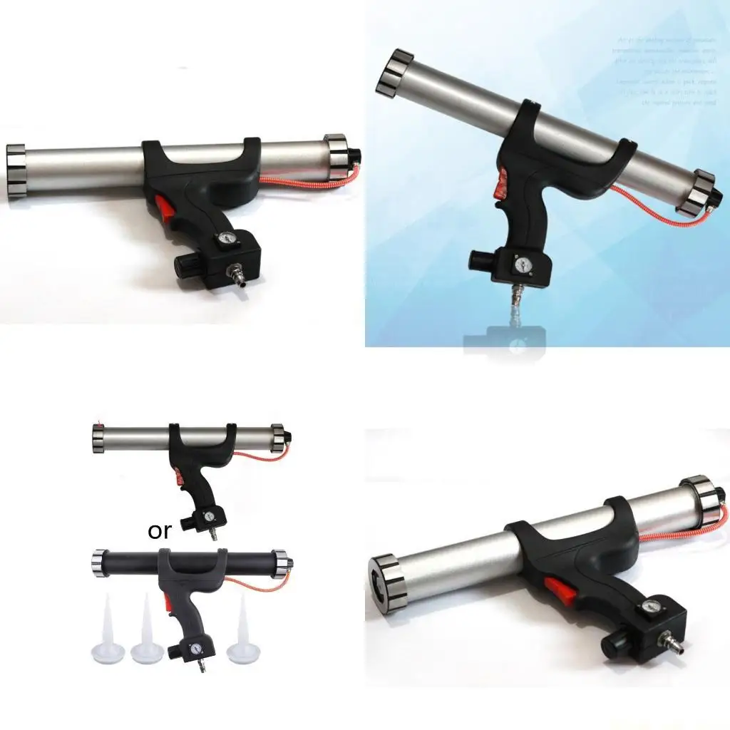 A2BE Drip-free Caulking Sealant Pneumatic Caulking with Ergonomical Handle Sausage Caulking for DIY Construction
