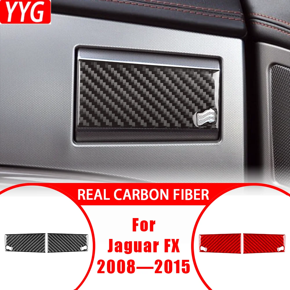

Carbon Fiber Dashboard Sides Air Vent Outlet Paenl Cover Trim Modified Sticker Car Interior Accessories For Jaguar XF 2008—2015