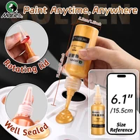 50ml Marie's Metallic Acrylic Paint, Pearlescent Rich Shiny Pigments with  Bottle, Golden Slivery for DIY Art Painting, Wood, Gl 3