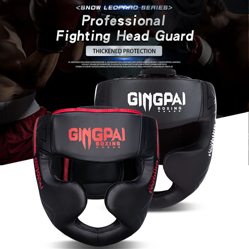 Kick Boxing Helmet for Men Women PU Karate Muay Thai Guantes De Boxeo Free Fight MMA Sanda Training Adults Kids Equipment