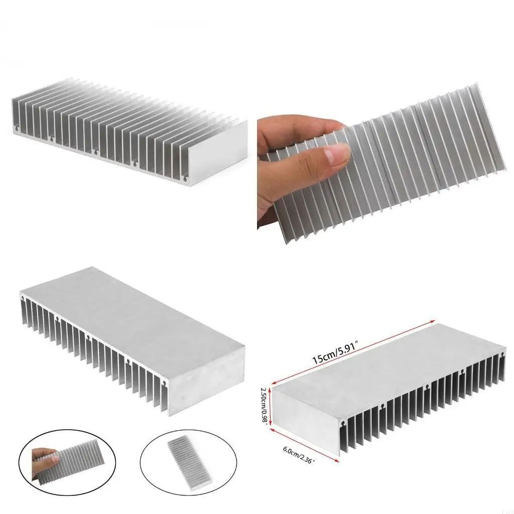 

F42D 1шт алюминиевый радиатор радиатора экструдированный профиль радиатора для электронного чипсета
