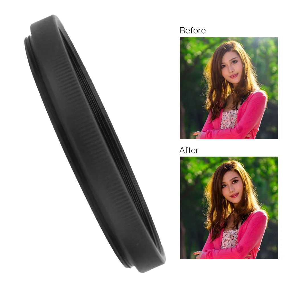 كاميرا عدسة هود جبل عدسة هود ES-52 سبائك الألومنيوم جبل عدسة هود استبدال لكانون EF S 24 مللي متر f 2.8 STM عدسة هود #3