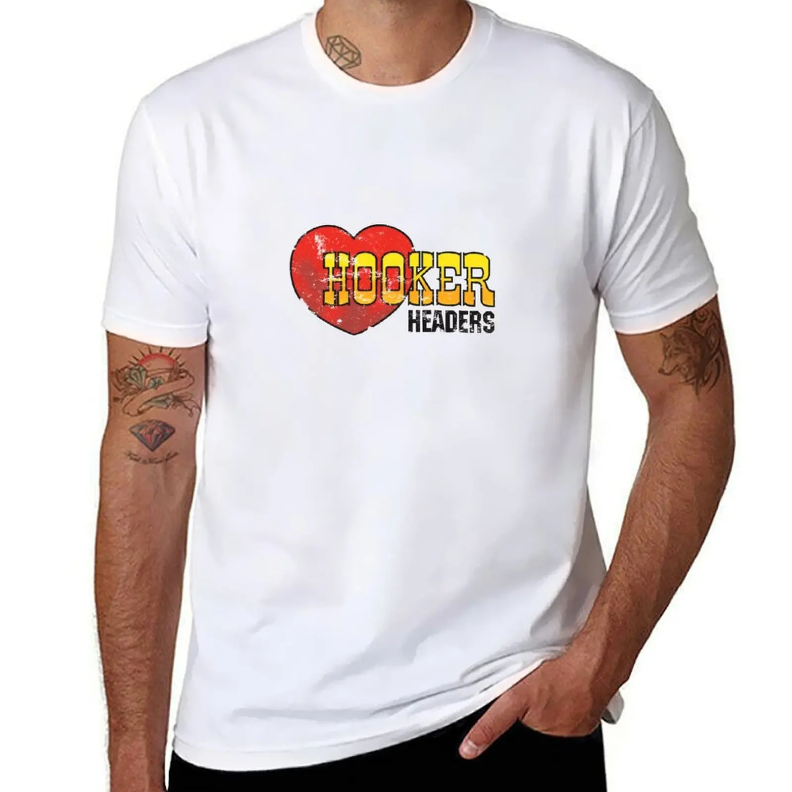 

Hooker Headers T-Shirt t shirts for man graphic vintage men t shirt cotton 100% T-Shirt