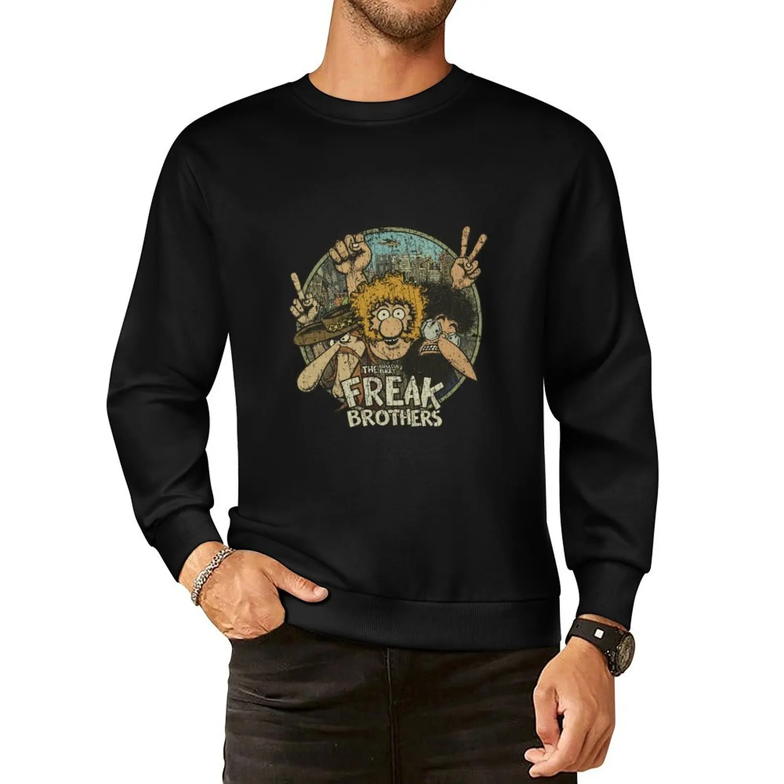 

The Fabulous Furry Freak Brothers 1968 Pullover Hoodie tracksuit anime clothing aesthetic clothing autumn sweatshirt