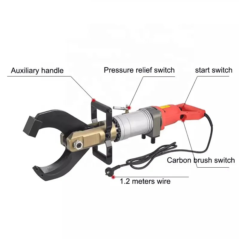 220V Plug-in Electric Hydra.ulic Ca.ble Cutter Tool A.-120C Model Cutting Ma.chine Multifunctiona.l Ca.ble Wire Cutter