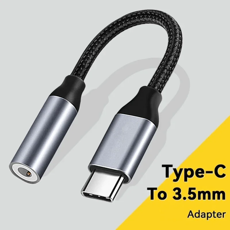 USB Type C 3.5 Jack Earphone Adapter USB C To 3.5mm Headphones Audio Adapter Cable for Huawei P30 Xiaomi Mi 12 10 Es OnePlus