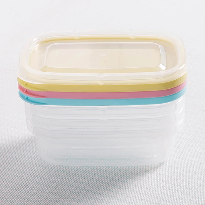 1PC Plastic Kitchen Microwave Rectangular Lunch Box Dinnerware Children Kid School Office Outdoor Camp Portable Bento Box