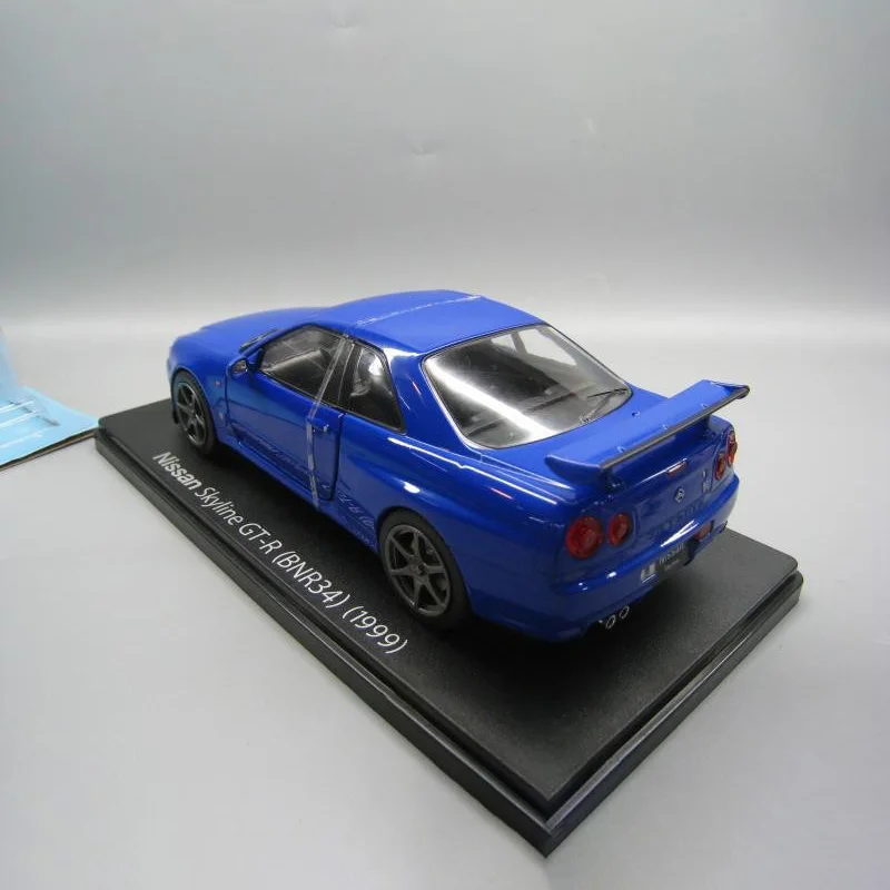 1/24 Scale Nissan Skyline GTR BNR34 1999 Alloy Car Model Collection Ornaments